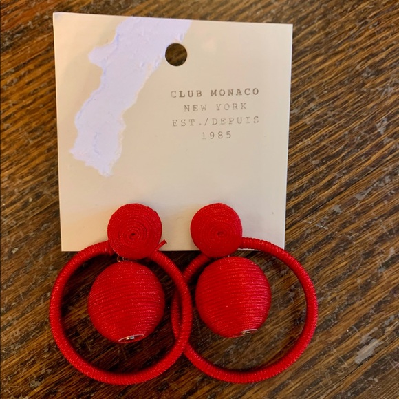 Club Monaco Red Earrings - Picture 2 of 3